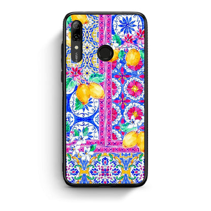 Huawei P Smart 2019 Retro Spring θήκη από τη Smartfits με σχέδιο στο πίσω μέρος και μαύρο περίβλημα | Smartphone case with colorful back and black bezels by Smartfits