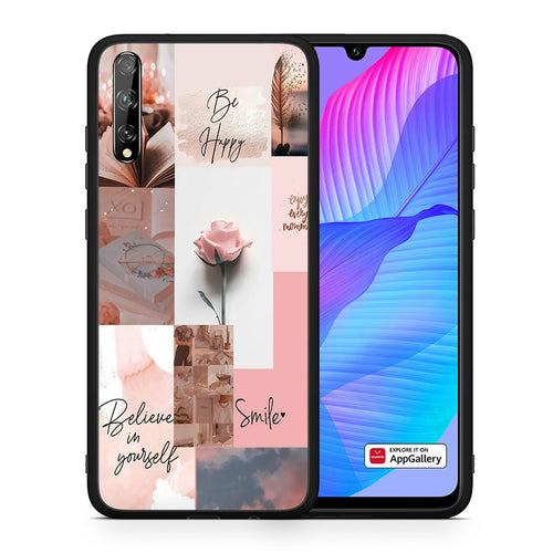 Θήκη Huawei P Smart S Aesthetic Collage από τη Smartfits με σχέδιο στο πίσω μέρος και μαύρο περίβλημα | Huawei P Smart S Aesthetic Collage case with colorful back and black bezels