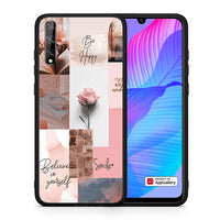 Thumbnail for Θήκη Huawei P Smart S Aesthetic Collage από τη Smartfits με σχέδιο στο πίσω μέρος και μαύρο περίβλημα | Huawei P Smart S Aesthetic Collage case with colorful back and black bezels