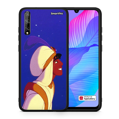 Θήκη Huawei P Smart S Alladin And Jasmine Love 1 από τη Smartfits με σχέδιο στο πίσω μέρος και μαύρο περίβλημα | Huawei P Smart S Alladin And Jasmine Love 1 case with colorful back and black bezels