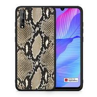 Thumbnail for Θήκη Huawei P Smart S Fashion Snake Animal από τη Smartfits με σχέδιο στο πίσω μέρος και μαύρο περίβλημα | Huawei P Smart S Fashion Snake Animal case with colorful back and black bezels