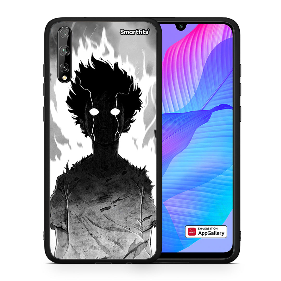 Θήκη Huawei P Smart S Anime Boy από τη Smartfits με σχέδιο στο πίσω μέρος και μαύρο περίβλημα | Huawei P Smart S Anime Boy case with colorful back and black bezels