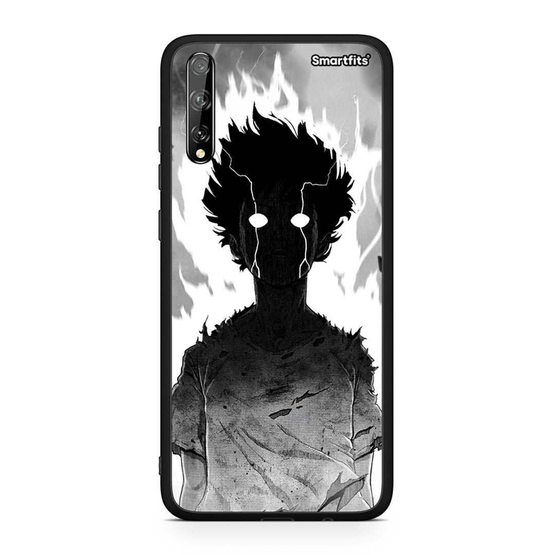 Huawei P Smart S Anime Boy Θήκη από τη Smartfits με σχέδιο στο πίσω μέρος και μαύρο περίβλημα | Smartphone case with colorful back and black bezels by Smartfits