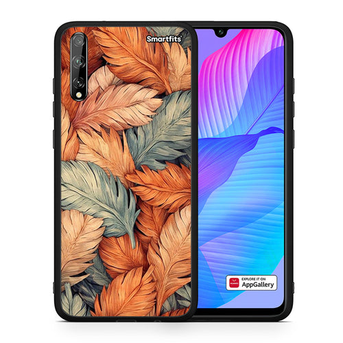 Θήκη Huawei P Smart S Autumn Leaves από τη Smartfits με σχέδιο στο πίσω μέρος και μαύρο περίβλημα | Huawei P Smart S Autumn Leaves case with colorful back and black bezels