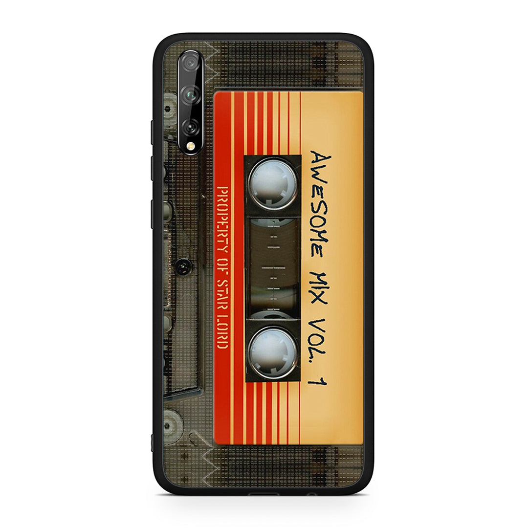 Huawei P Smart S Awesome Mix θήκη από τη Smartfits με σχέδιο στο πίσω μέρος και μαύρο περίβλημα | Smartphone case with colorful back and black bezels by Smartfits