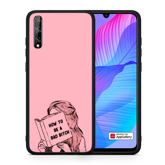 Θήκη Huawei P Smart S Bad Bitch από τη Smartfits με σχέδιο στο πίσω μέρος και μαύρο περίβλημα | Huawei P Smart S Bad Bitch case with colorful back and black bezels