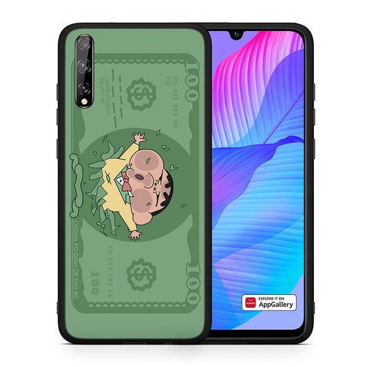 Θήκη Αγίου Βαλεντίνου Huawei P Smart S Big Money από τη Smartfits με σχέδιο στο πίσω μέρος και μαύρο περίβλημα | Huawei P Smart S Big Money case with colorful back and black bezels