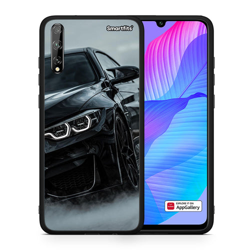 Θήκη Huawei P Smart S Black BMW από τη Smartfits με σχέδιο στο πίσω μέρος και μαύρο περίβλημα | Huawei P Smart S Black BMW case with colorful back and black bezels