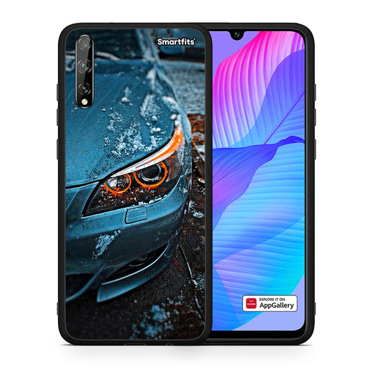 Θήκη Huawei P Smart S Bmw E60 από τη Smartfits με σχέδιο στο πίσω μέρος και μαύρο περίβλημα | Huawei P Smart S Bmw E60 case with colorful back and black bezels