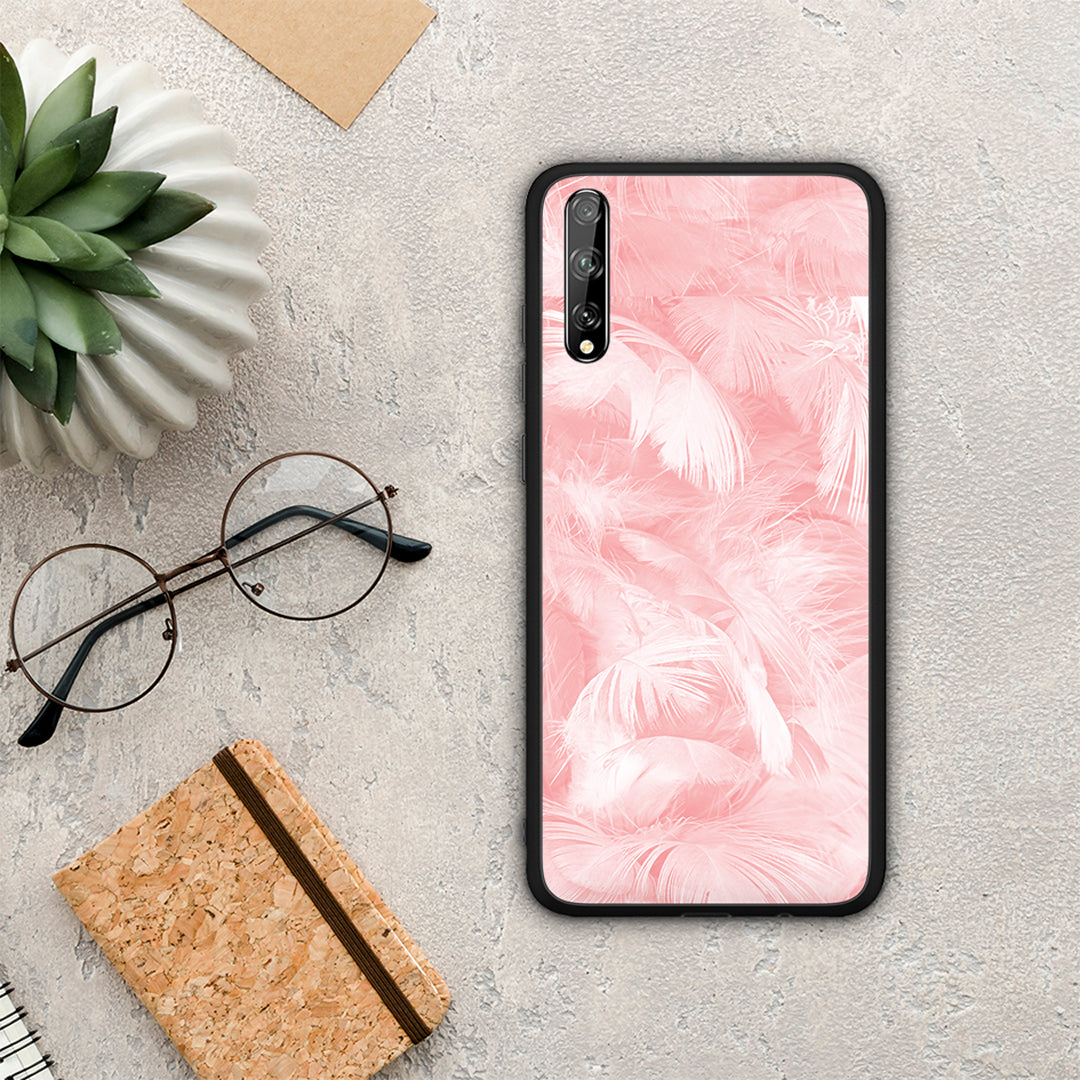 Boho Pink Feather - Huawei P Smart S θήκη