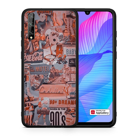 Θήκη Huawei P Smart S Born In 90s από τη Smartfits με σχέδιο στο πίσω μέρος και μαύρο περίβλημα | Huawei P Smart S Born In 90s case with colorful back and black bezels