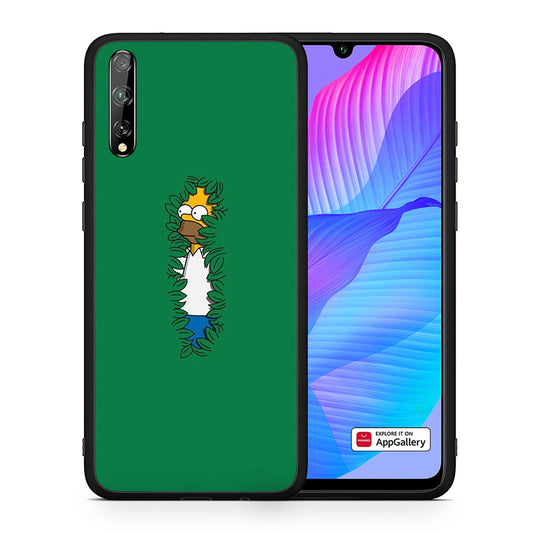 Θήκη Αγίου Βαλεντίνου Huawei P Smart S Bush Man από τη Smartfits με σχέδιο στο πίσω μέρος και μαύρο περίβλημα | Huawei P Smart S Bush Man case with colorful back and black bezels