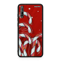 Thumbnail for Huawei P Smart S Candy Cane θήκη από τη Smartfits με σχέδιο στο πίσω μέρος και μαύρο περίβλημα | Smartphone case with colorful back and black bezels by Smartfits