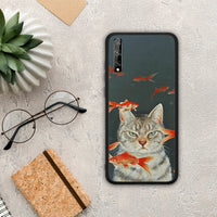 Thumbnail for Cat Goldfish - Huawei P Smart S θήκη