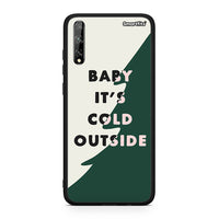 Thumbnail for Huawei P Smart S Cold Outside θήκη από τη Smartfits με σχέδιο στο πίσω μέρος και μαύρο περίβλημα | Smartphone case with colorful back and black bezels by Smartfits