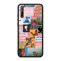 Thumbnail for Huawei P Smart S Collage Bitchin Θήκη Αγίου Βαλεντίνου από τη Smartfits με σχέδιο στο πίσω μέρος και μαύρο περίβλημα | Smartphone case with colorful back and black bezels by Smartfits