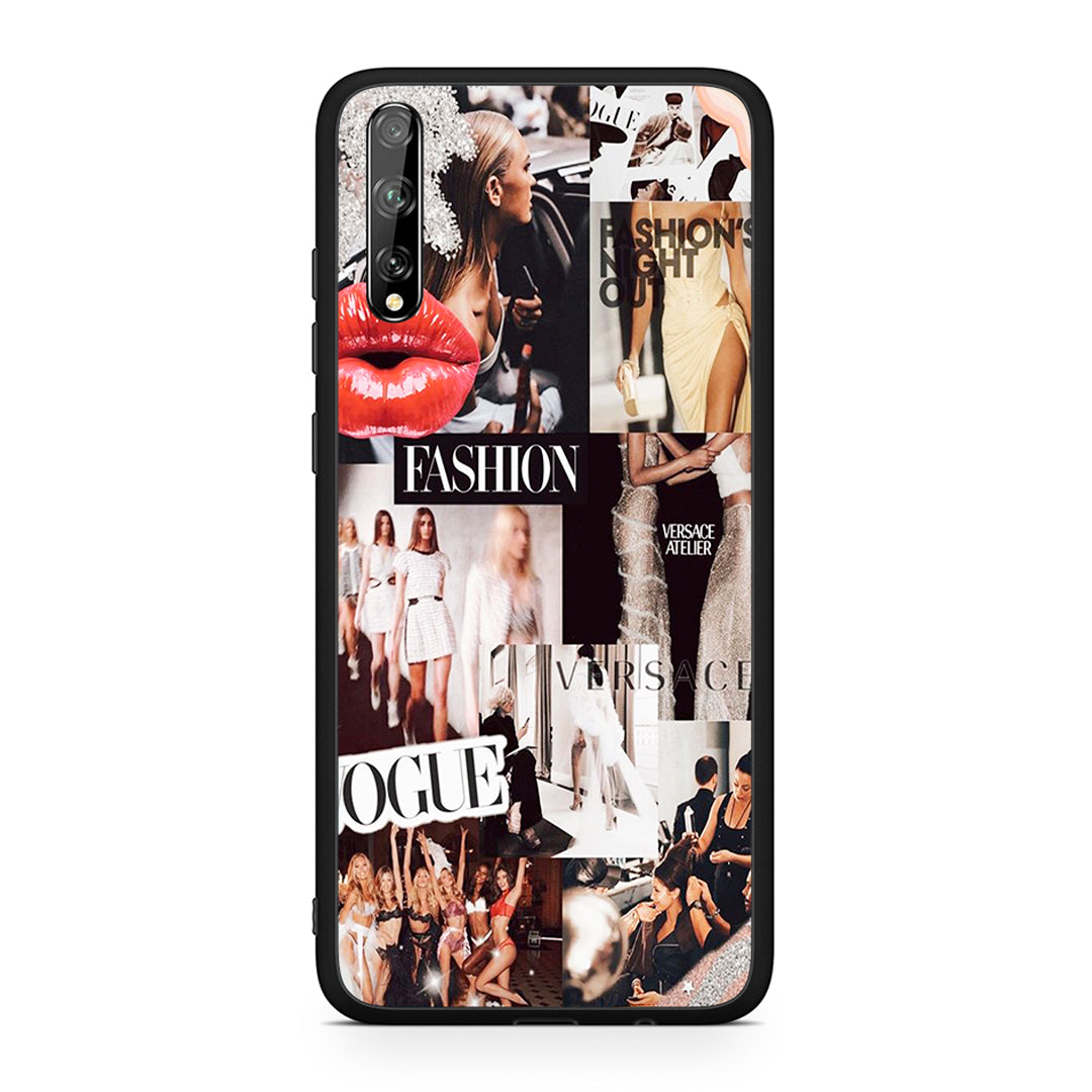 Huawei P Smart S Collage Fashion Θήκη Αγίου Βαλεντίνου από τη Smartfits με σχέδιο στο πίσω μέρος και μαύρο περίβλημα | Smartphone case with colorful back and black bezels by Smartfits