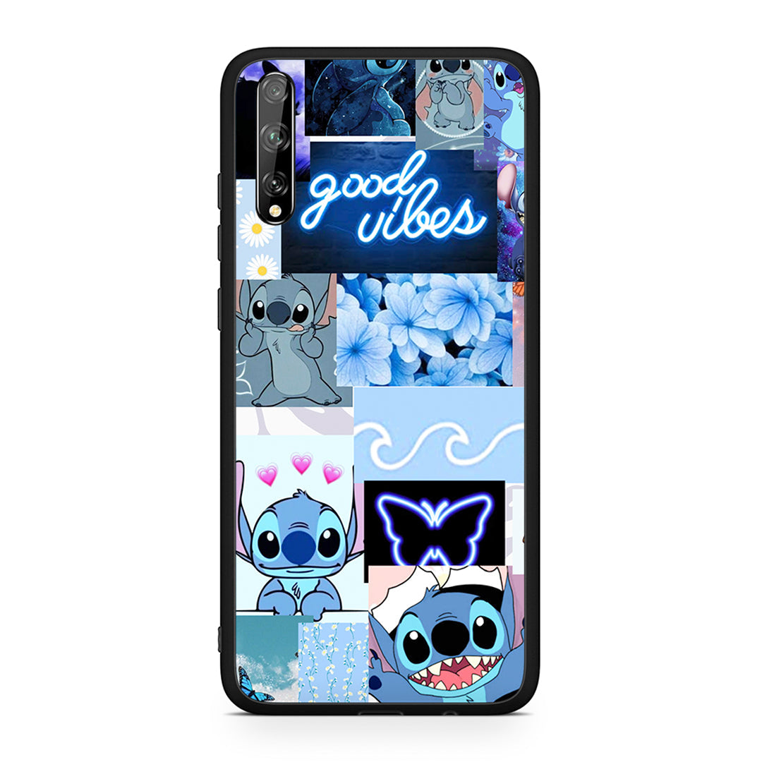 Huawei P Smart S Collage Good Vibes Θήκη Αγίου Βαλεντίνου από τη Smartfits με σχέδιο στο πίσω μέρος και μαύρο περίβλημα | Smartphone case with colorful back and black bezels by Smartfits