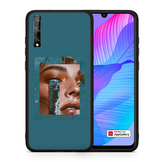 Θήκη Huawei P Smart S Cry An Ocean από τη Smartfits με σχέδιο στο πίσω μέρος και μαύρο περίβλημα | Huawei P Smart S Cry An Ocean case with colorful back and black bezels