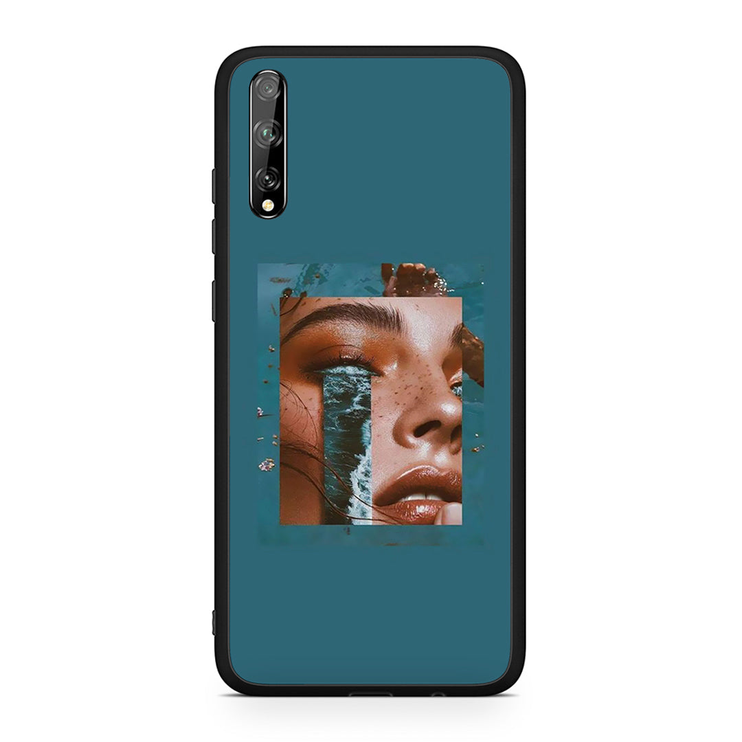 Huawei P Smart S Cry An Ocean θήκη από τη Smartfits με σχέδιο στο πίσω μέρος και μαύρο περίβλημα | Smartphone case with colorful back and black bezels by Smartfits