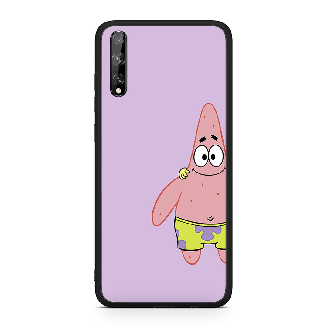 Huawei P Smart S  Friends Patrick θήκη από τη Smartfits με σχέδιο στο πίσω μέρος και μαύρο περίβλημα | Smartphone case with colorful back and black bezels by Smartfits
