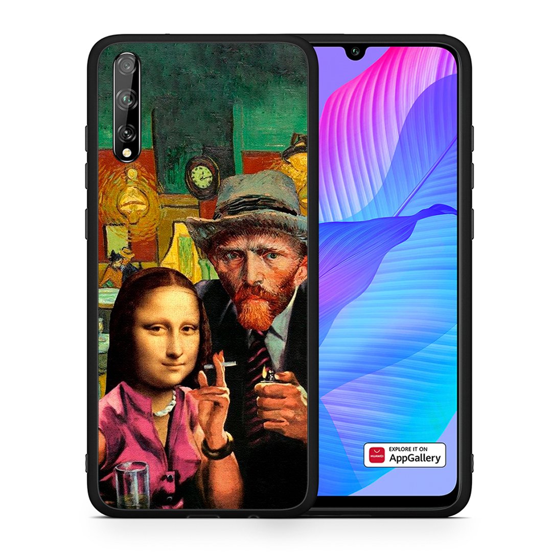 Θήκη Huawei P Smart S Funny Art από τη Smartfits με σχέδιο στο πίσω μέρος και μαύρο περίβλημα | Huawei P Smart S Funny Art case with colorful back and black bezels