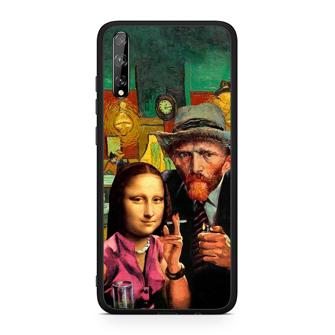 Huawei P Smart S Funny Art θήκη από τη Smartfits με σχέδιο στο πίσω μέρος και μαύρο περίβλημα | Smartphone case with colorful back and black bezels by Smartfits