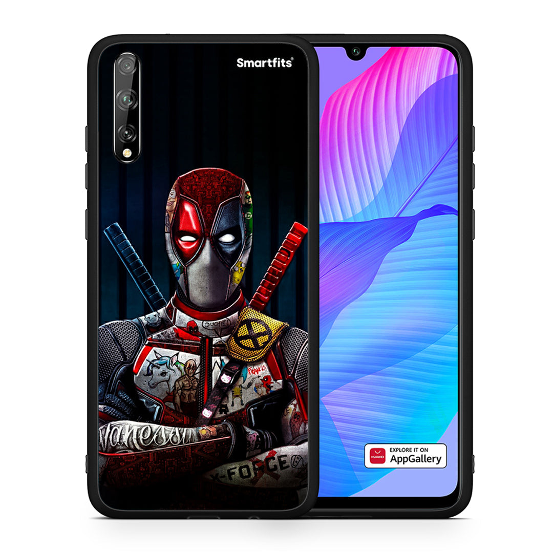 Θήκη Huawei P Smart S Funny Guy από τη Smartfits με σχέδιο στο πίσω μέρος και μαύρο περίβλημα | Huawei P Smart S Funny Guy case with colorful back and black bezels