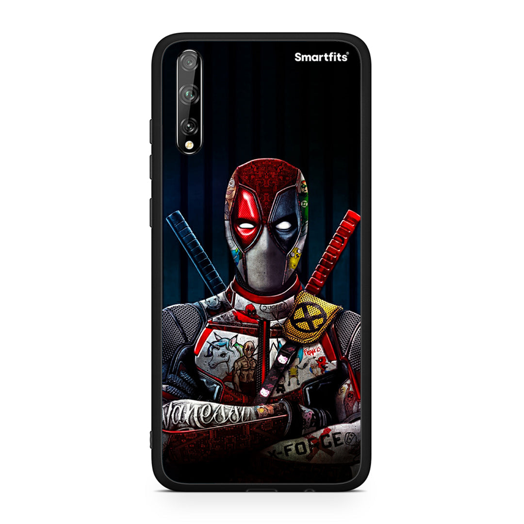 Huawei P Smart S Funny Guy θήκη από τη Smartfits με σχέδιο στο πίσω μέρος και μαύρο περίβλημα | Smartphone case with colorful back and black bezels by Smartfits