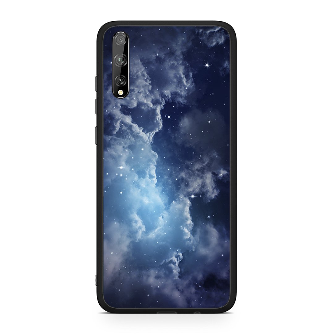 Huawei P Smart S Blue Sky Galaxy θήκη από τη Smartfits με σχέδιο στο πίσω μέρος και μαύρο περίβλημα | Smartphone case with colorful back and black bezels by Smartfits