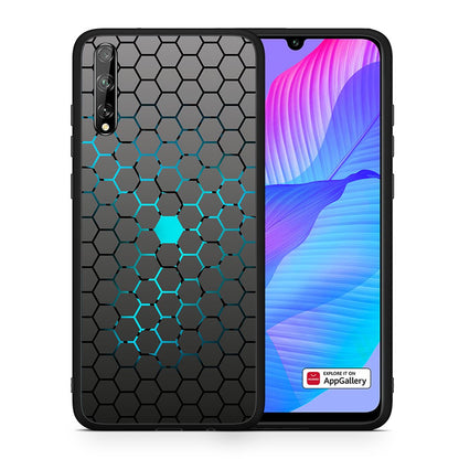 Θήκη Huawei P Smart S Hexagonal Geometric από τη Smartfits με σχέδιο στο πίσω μέρος και μαύρο περίβλημα | Huawei P Smart S Hexagonal Geometric case with colorful back and black bezels