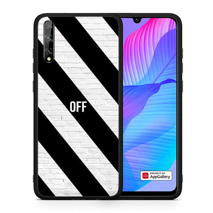Θήκη Huawei P Smart S Get Off από τη Smartfits με σχέδιο στο πίσω μέρος και μαύρο περίβλημα | Huawei P Smart S Get Off case with colorful back and black bezels