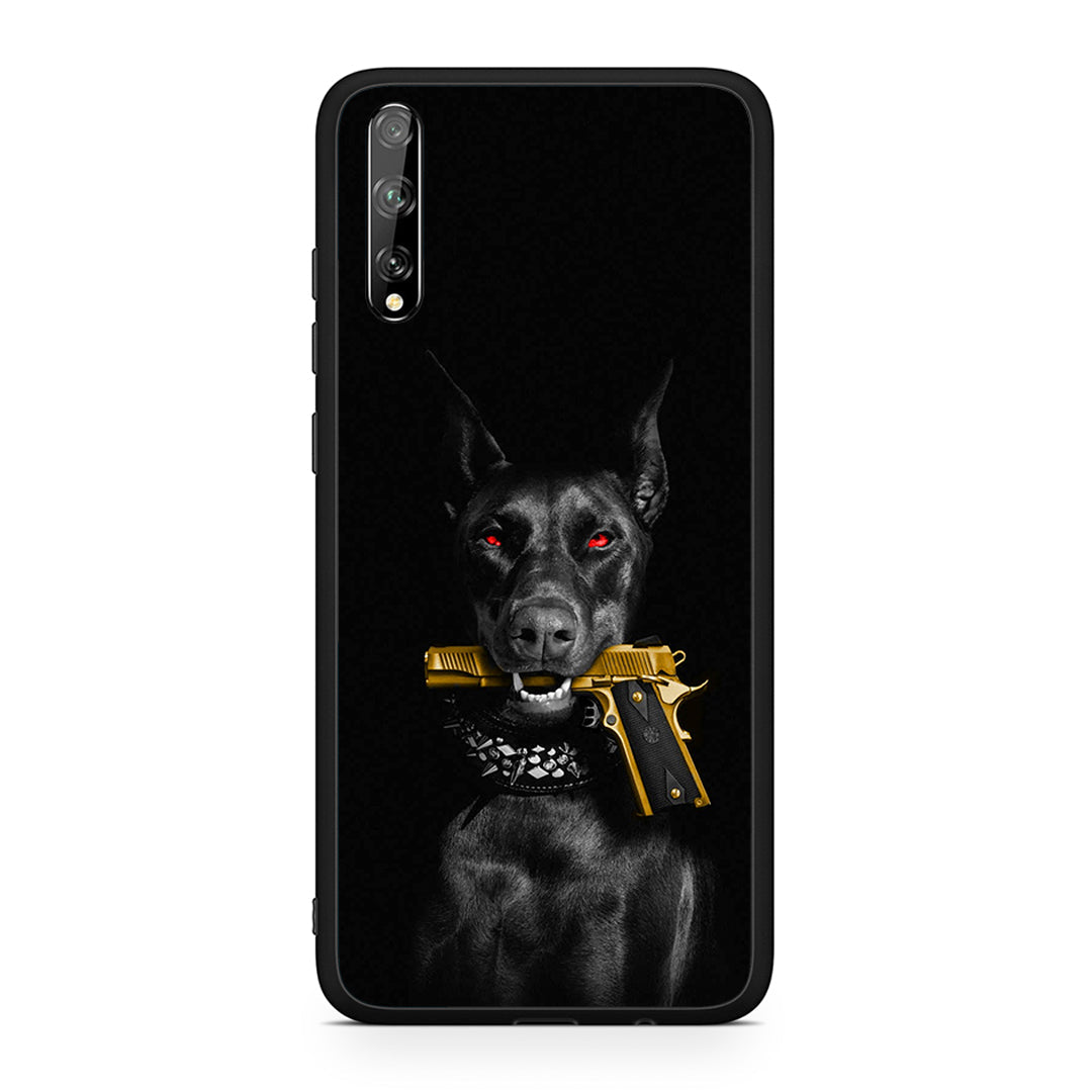 Huawei P Smart S Golden Gun Θήκη Αγίου Βαλεντίνου από τη Smartfits με σχέδιο στο πίσω μέρος και μαύρο περίβλημα | Smartphone case with colorful back and black bezels by Smartfits