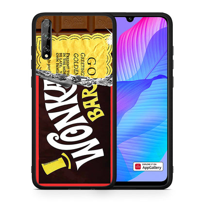 Θήκη Huawei P Smart S Golden Ticket από τη Smartfits με σχέδιο στο πίσω μέρος και μαύρο περίβλημα | Huawei P Smart S Golden Ticket case with colorful back and black bezels