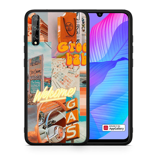 Θήκη Αγίου Βαλεντίνου Huawei P Smart S Groovy Babe από τη Smartfits με σχέδιο στο πίσω μέρος και μαύρο περίβλημα | Huawei P Smart S Groovy Babe case with colorful back and black bezels