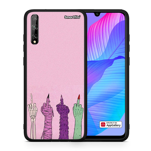 Θήκη Huawei P Smart S Halloween Be A Lady από τη Smartfits με σχέδιο στο πίσω μέρος και μαύρο περίβλημα | Huawei P Smart S Halloween Be A Lady case with colorful back and black bezels