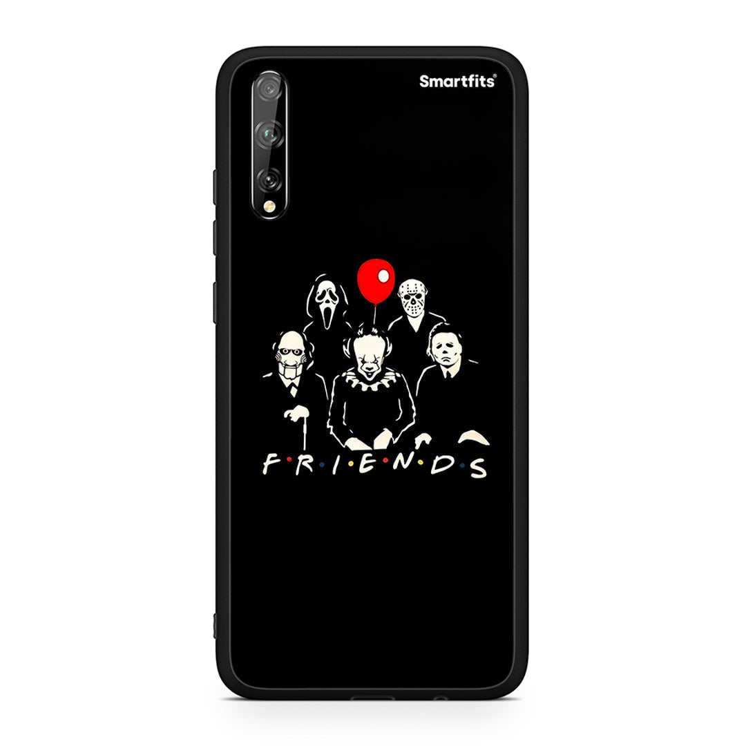 Huawei P Smart S Halloween Friends Θήκη από τη Smartfits με σχέδιο στο πίσω μέρος και μαύρο περίβλημα | Smartphone case with colorful back and black bezels by Smartfits