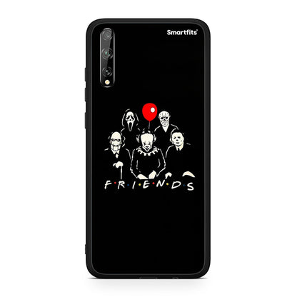 Huawei P Smart S Halloween Friends Θήκη από τη Smartfits με σχέδιο στο πίσω μέρος και μαύρο περίβλημα | Smartphone case with colorful back and black bezels by Smartfits