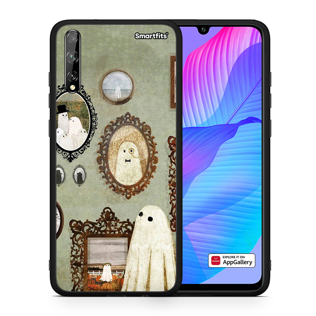 Θήκη Huawei P Smart S Halloween Ghost Season από τη Smartfits με σχέδιο στο πίσω μέρος και μαύρο περίβλημα | Huawei P Smart S Halloween Ghost Season case with colorful back and black bezels