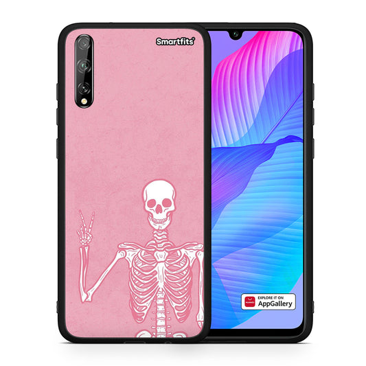 Θήκη Huawei P Smart S Halloween Motivation από τη Smartfits με σχέδιο στο πίσω μέρος και μαύρο περίβλημα | Huawei P Smart S Halloween Motivation case with colorful back and black bezels