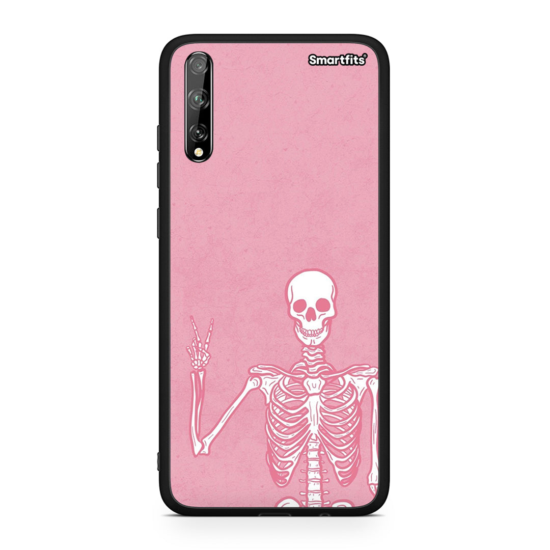 Huawei P Smart S Halloween Motivation Θήκη από τη Smartfits με σχέδιο στο πίσω μέρος και μαύρο περίβλημα | Smartphone case with colorful back and black bezels by Smartfits
