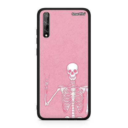 Huawei P Smart S Halloween Motivation Θήκη από τη Smartfits με σχέδιο στο πίσω μέρος και μαύρο περίβλημα | Smartphone case with colorful back and black bezels by Smartfits