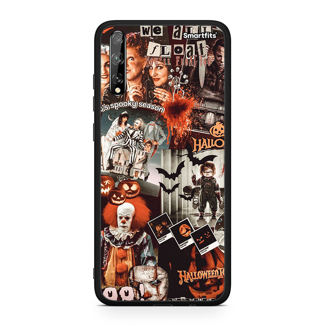 Huawei P Smart S Halloween Spooky Season Θήκη από τη Smartfits με σχέδιο στο πίσω μέρος και μαύρο περίβλημα | Smartphone case with colorful back and black bezels by Smartfits