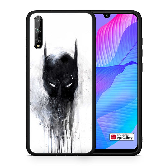Θήκη Huawei P Smart S Paint Bat Hero από τη Smartfits με σχέδιο στο πίσω μέρος και μαύρο περίβλημα | Huawei P Smart S Paint Bat Hero case with colorful back and black bezels