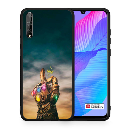 Θήκη Huawei P Smart S Infinity Snap από τη Smartfits με σχέδιο στο πίσω μέρος και μαύρο περίβλημα | Huawei P Smart S Infinity Snap case with colorful back and black bezels