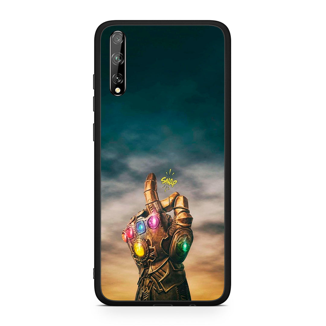 Huawei P Smart S Infinity Snap θήκη από τη Smartfits με σχέδιο στο πίσω μέρος και μαύρο περίβλημα | Smartphone case with colorful back and black bezels by Smartfits