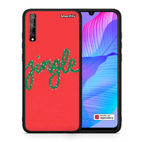 Thumbnail for Θήκη Huawei P Smart S Jingle Xmas από τη Smartfits με σχέδιο στο πίσω μέρος και μαύρο περίβλημα | Huawei P Smart S Jingle Xmas case with colorful back and black bezels