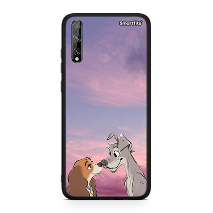 Huawei P Smart S Lady And Tramp θήκη από τη Smartfits με σχέδιο στο πίσω μέρος και μαύρο περίβλημα | Smartphone case with colorful back and black bezels by Smartfits