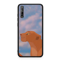 Thumbnail for Huawei P Smart S Lion Love 2 Θήκη Αγίου Βαλεντίνου από τη Smartfits με σχέδιο στο πίσω μέρος και μαύρο περίβλημα | Smartphone case with colorful back and black bezels by Smartfits