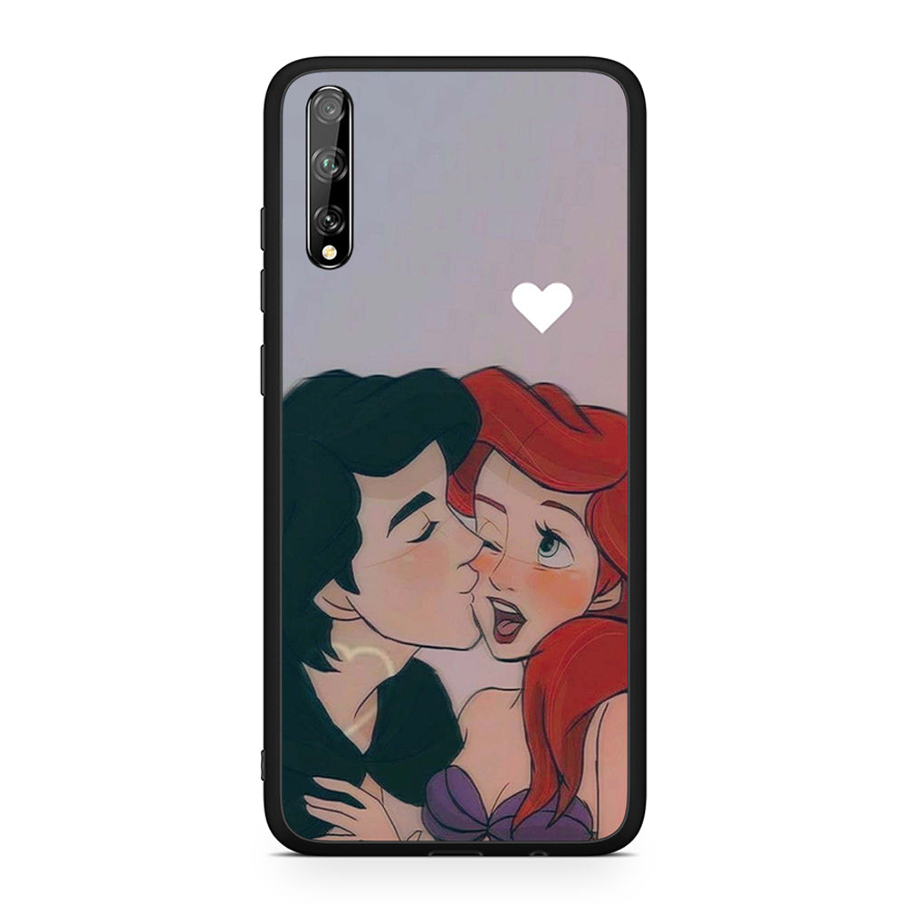 Huawei P Smart S Mermaid Love Θήκη Αγίου Βαλεντίνου από τη Smartfits με σχέδιο στο πίσω μέρος και μαύρο περίβλημα | Smartphone case with colorful back and black bezels by Smartfits